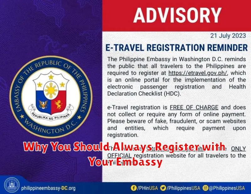 Why You Should Always Register with Your Embassy